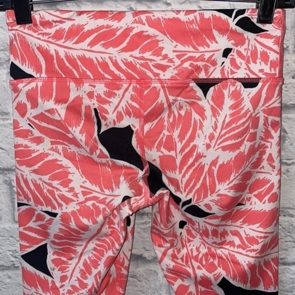 Alo Yoga Tropical Leaf Palm Frond Foliage Print Bright Athleisure Legging Pants
